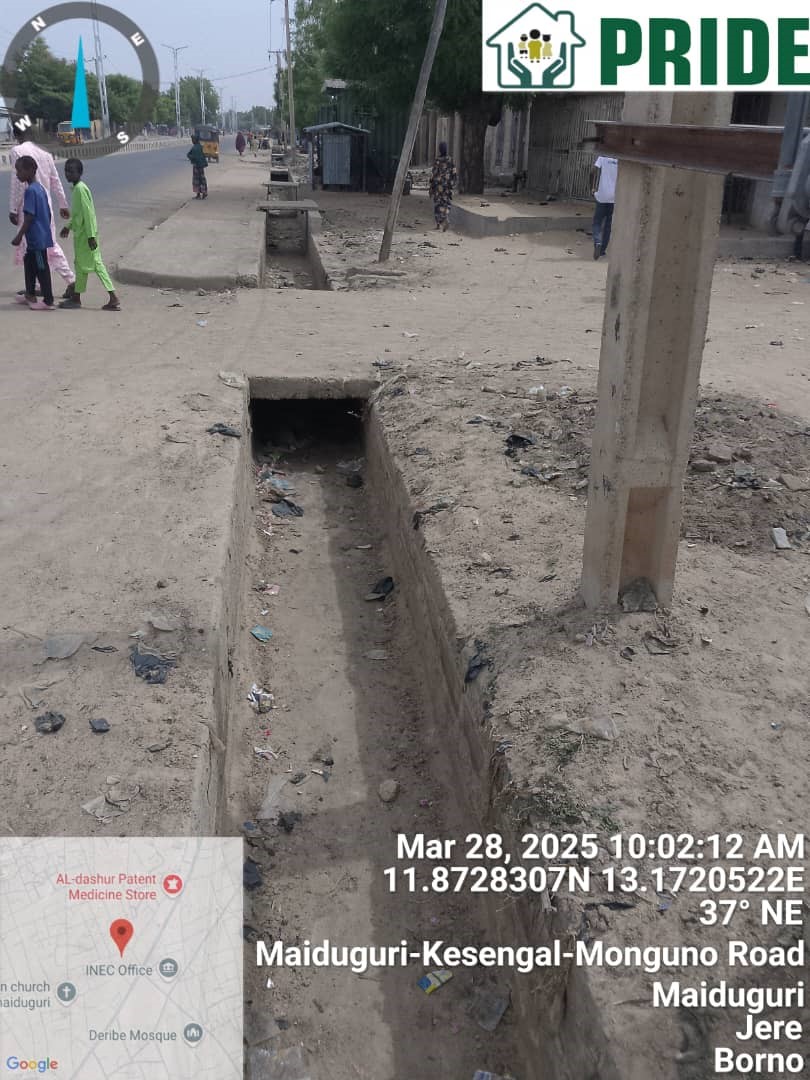 cleaned drainage after site maintenance